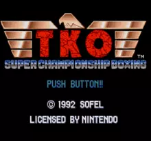 Image n° 7 - screenshots  : TKO Super Championship Boxing